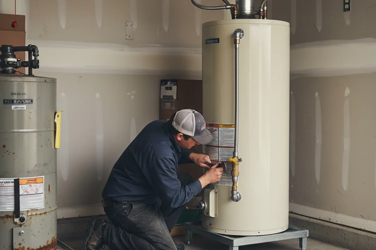 Water heater and shutoff valve replacement in Vero Beach